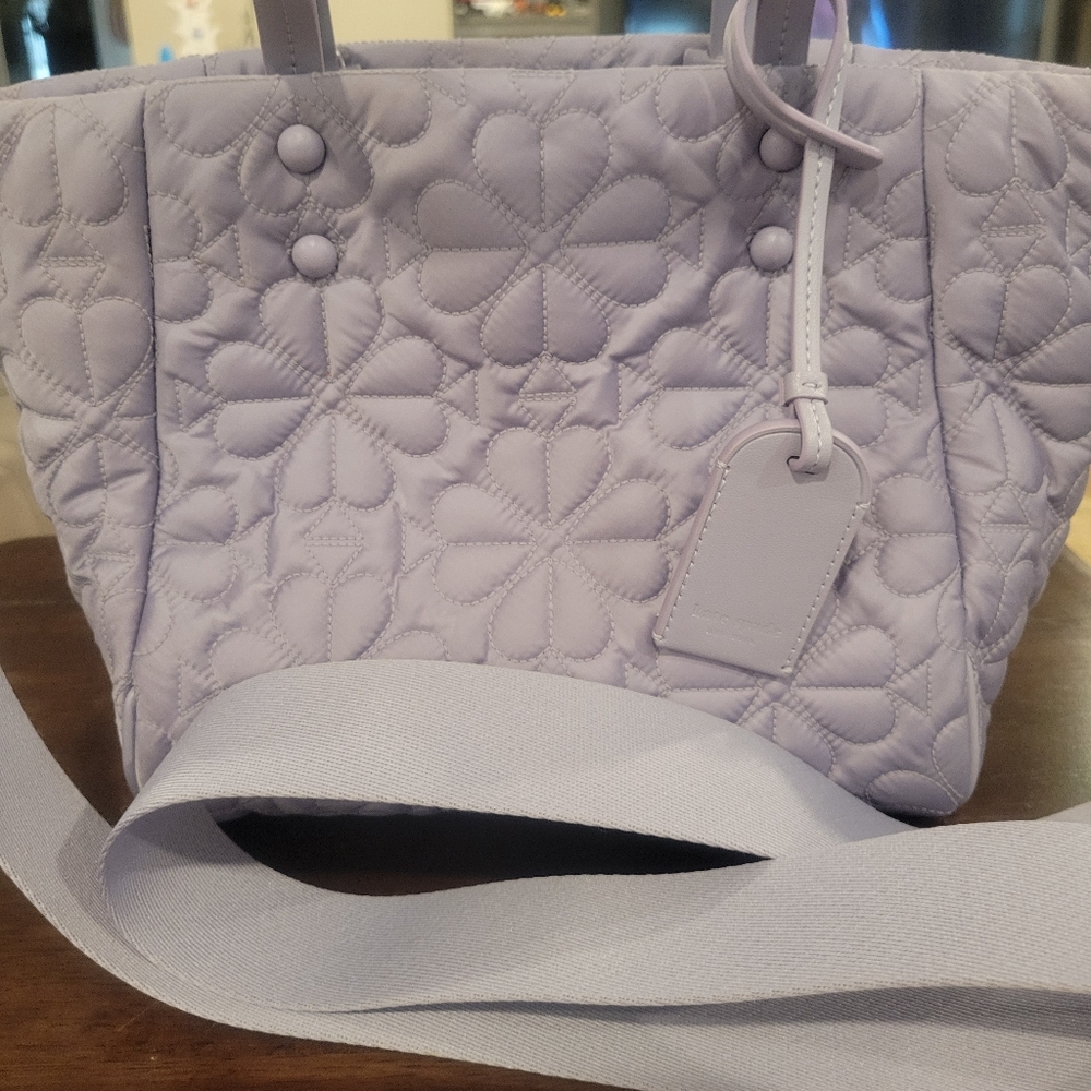 Kate Spade Lavender Quilted Tote Bag